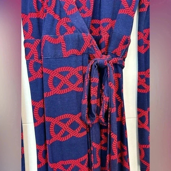 NWT MACBETH COLLECTION BY MARGARET JOSEPHS NAUTICAL DRESS size L - Picture 3 of 7